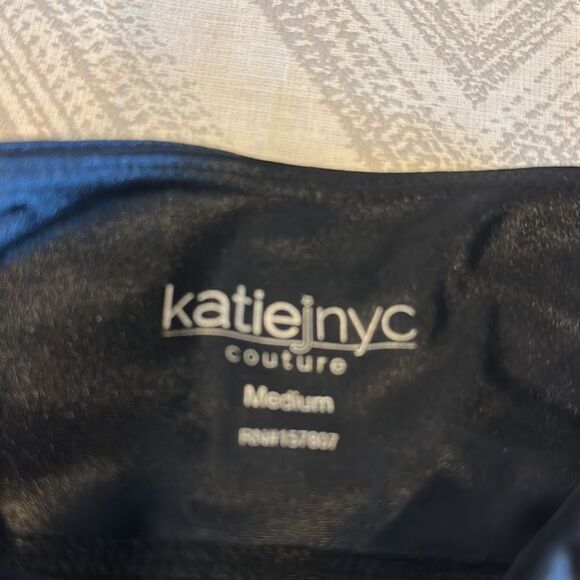 Katie J NYC Girls Black Spandex Shorts - Picture 3 of 4